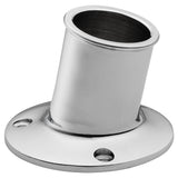 Whitecap TopMounted Flag Pole Socket  CPBrass  114 ID