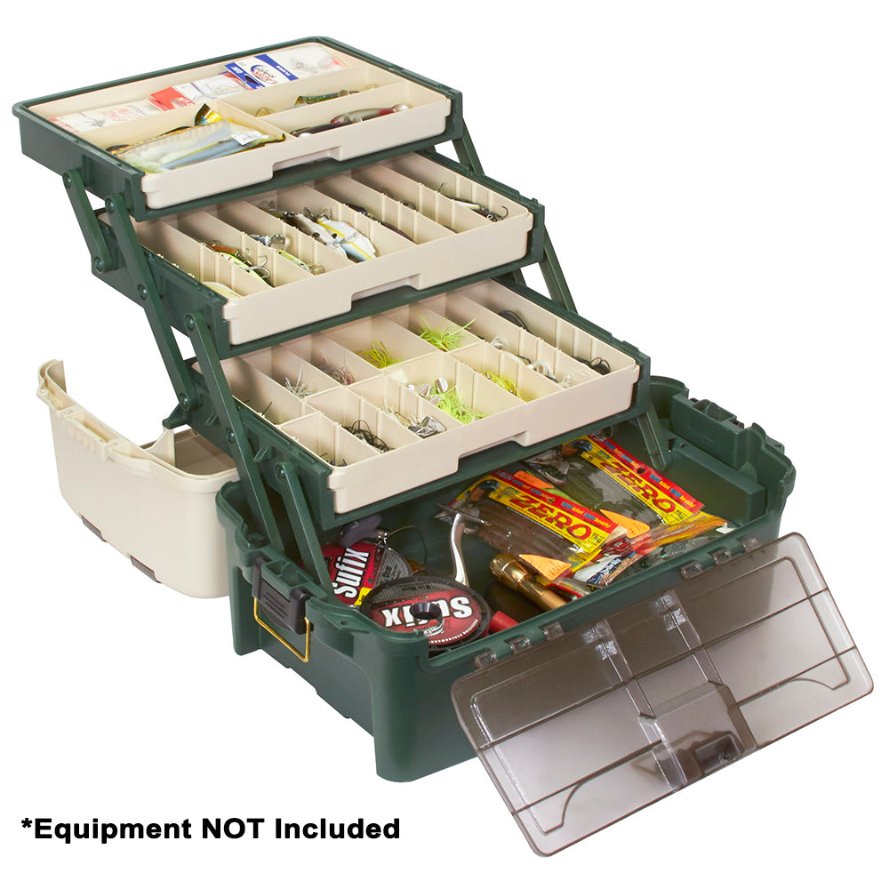 Plano Hybrid Hip 3Tray Tackle Box  Forest Green