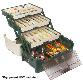 Plano Hybrid Hip 3Tray Tackle Box  Forest Green