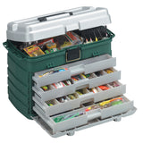 Plano 4Drawer Tackle Box  Green MetallicSilver