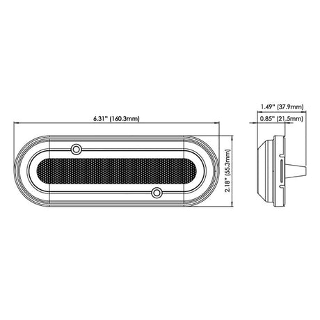 OceanLED M6 Gen2 Mast Light  Surface Mount  Warm White
