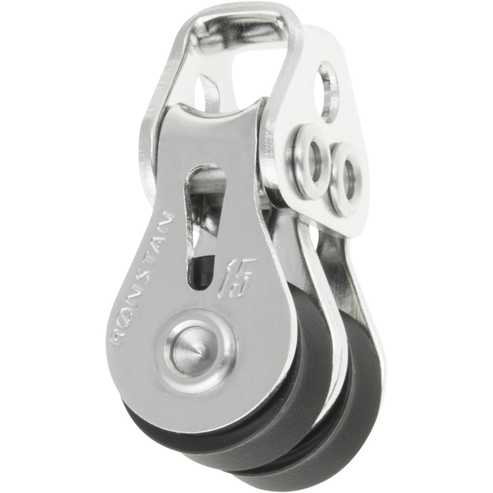 Ronstan Series 15 Ball Bearing Utility Block  Double Loop Head