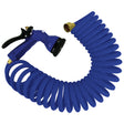 Whitecap 50 Blue Coiled Hose wAdjustable Nozzle