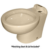 Raritan Marine Elegance  Household Style  Almond  Tall Angle Back  Freshwater Solenoid  Smart Toilet Control  12V