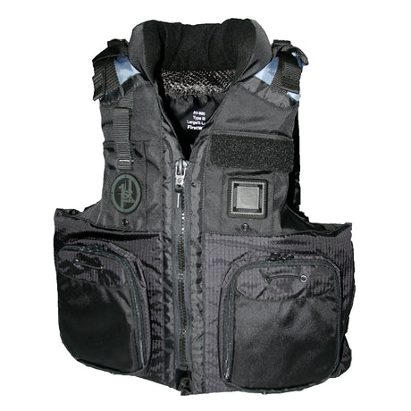 First Watch AV800 Four Pocket Flotation Vest  Black  XXL to 3XL