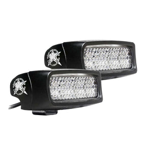 RIGID Industries SRQ PRO Back Up Light Kit  Surface Mount Diffused  Pair  Black