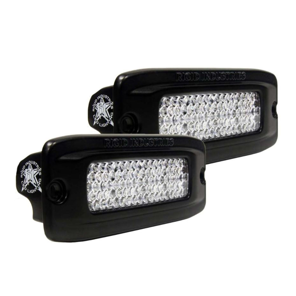 RIGID Industries SRQ PRO Back Light Kit  Flush Mount Diffused  Pair  Black