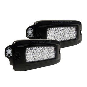 RIGID Industries SRQ PRO Back Light Kit  Flush Mount Diffused  Pair  Black