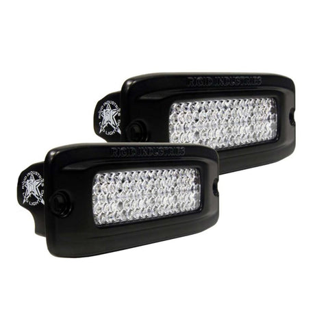 RIGID Industries SRQ PRO Back Light Kit  Flush Mount Diffused  Pair  Black
