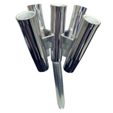 Tigress Five Rod Cluster  Bent Butt  Polished Aluminum