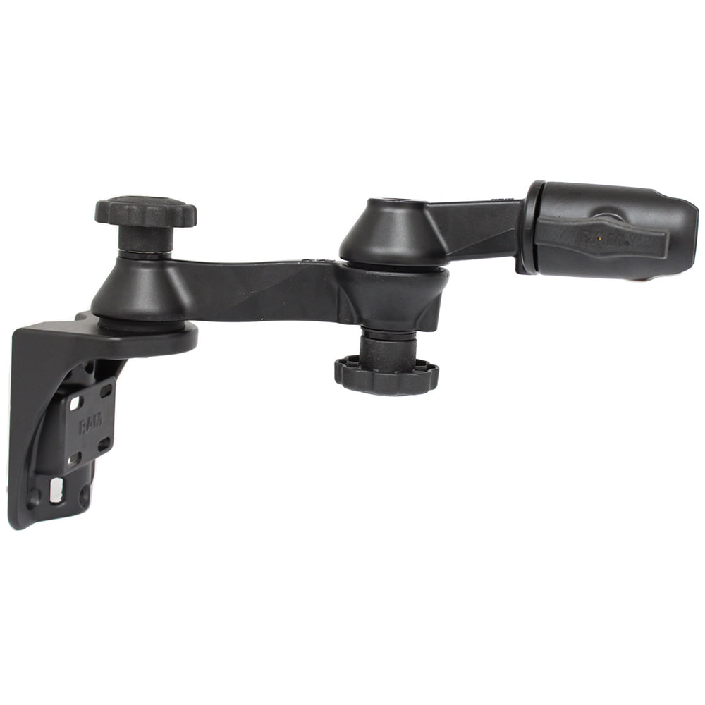 RAM Mount Vertical Mounting Base wDouble 6 Swing Arm  Swivel Single Socket f15 Balls
