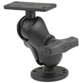 RAM Mount 15 Ball Mount w25 Round Base Short Arm  15 x 3 Plate fHumminbird Helix 5 Only