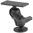 RAM Mount 15 Ball Mount w25 Round Base Short Arm  2 x 4 Plate fHumminbird Helix 7 Only