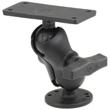 RAM Mount 15 Ball Mount w25 Round Base Short Arm  2 x 4 Plate fHumminbird Helix 7 Only