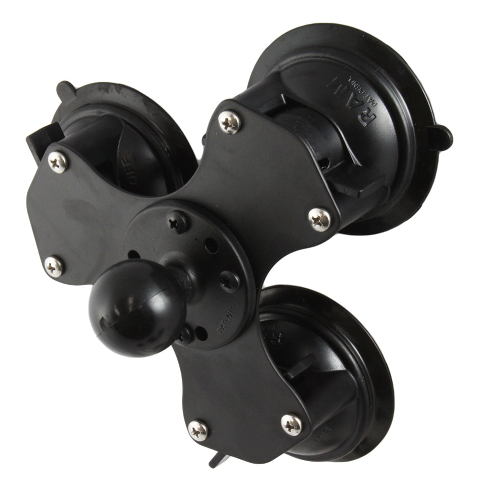 RAM Mount Triple Suction Cup Base w15 Ball