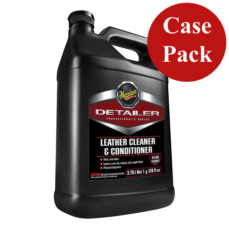 Meguiars Detailer Leather Cleaner  Conditioner  1Gallon Case of 4