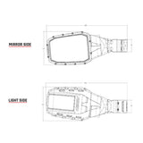 RIGID Industries Reflect Mirror Light  Black Pair