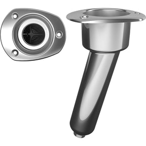 Mate Series Stainless Steel 15 Rod  Cup Holder  Drain  Oval Top