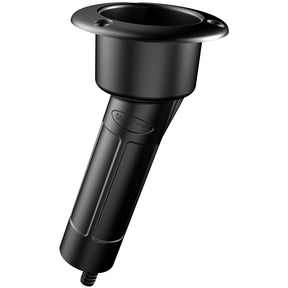 Mate Series Plastic 15 Rod  Cup Holder  Drain  Round Top  Black