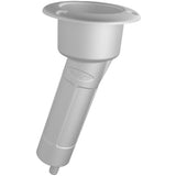 Mate Series Plastic 15 Rod  Cup Holder  Drain  Round Top  White