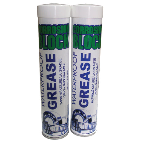 Corrosion Block High Performance Waterproof Grease  2 3oz Cartridges  NonHazmat NonFlammable  NonToxic