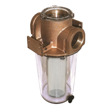 GROCO ARG750 Series 34 Raw Water Strainer wNonMetallic Plastic Basket