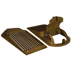 GROCO Bronze Slotted Hull Scoop Strainer wAccess Door fUp to 114 Thru Hull