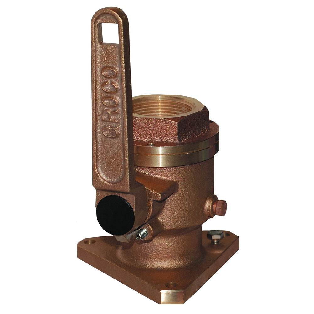 GROCO 114 Bronze Flanged Full Flow Seacock