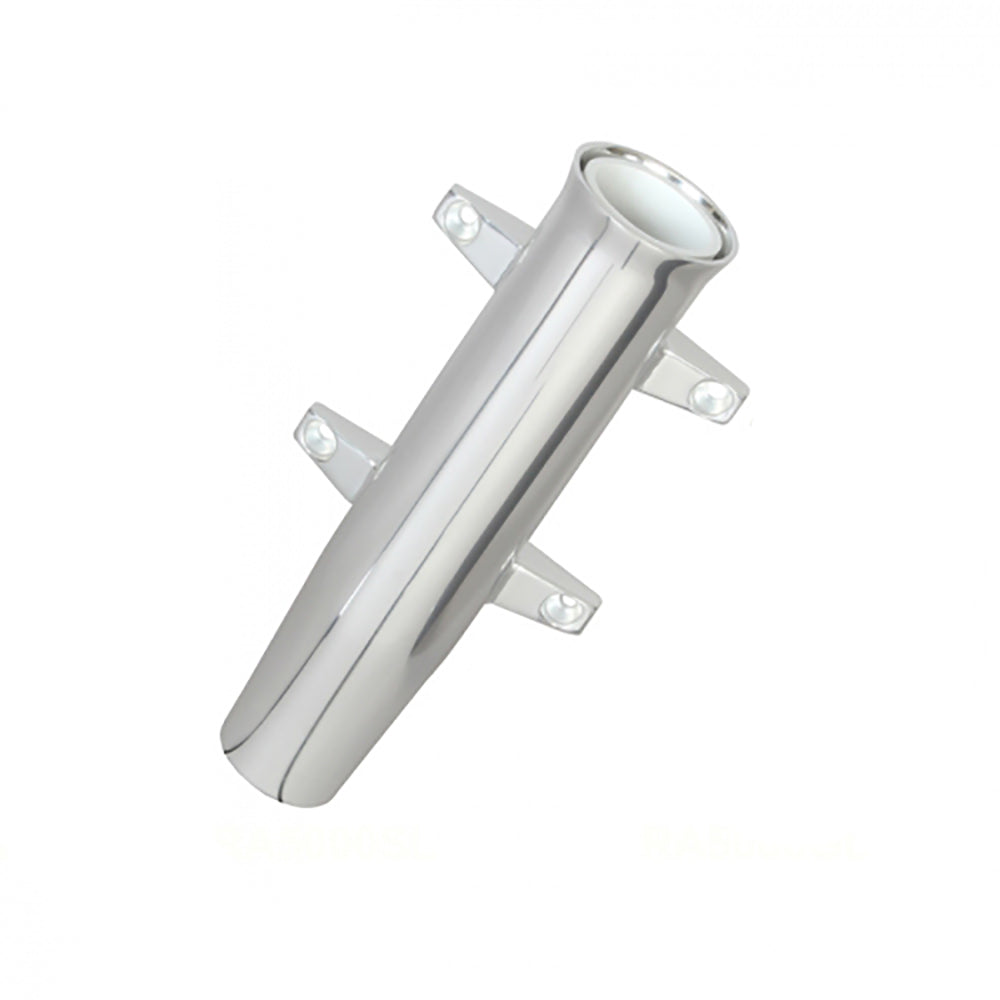 Lees Aluminum Side Mount Rod Holder  Tulip Style  Silver Anodize