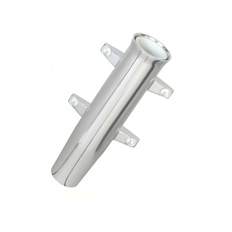 Lees Aluminum Side Mount Rod Holder  Tulip Style  Silver Anodize