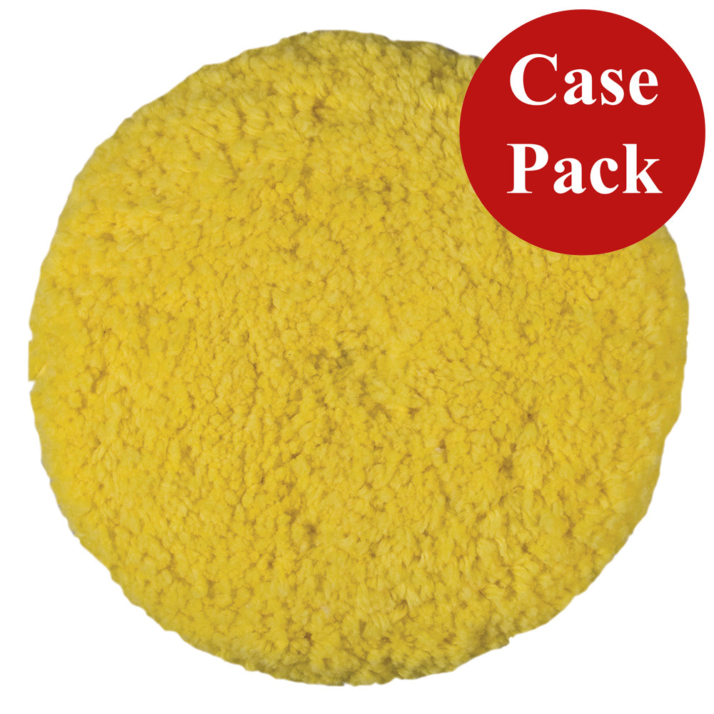 Presta Rotary Blended Wool Buffing Pad  Yellow Medium Cut  Case of 12