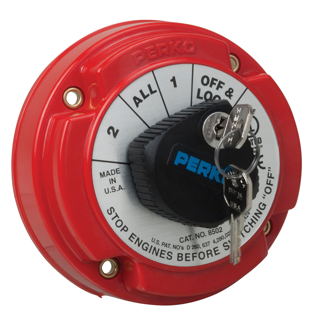 Perko Medium Duty Battery Selector Switch wKey Lock