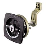 Perko Black Flush Lock  25 x 25 wOffset Cam Bar  Flexible Polymer Strike