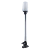 Perko Fold Down AllRound Pole Light  Vertical Mount  White