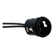 Perko Double Contact Bayonet Socket  Black Polymer w10 Pigtail