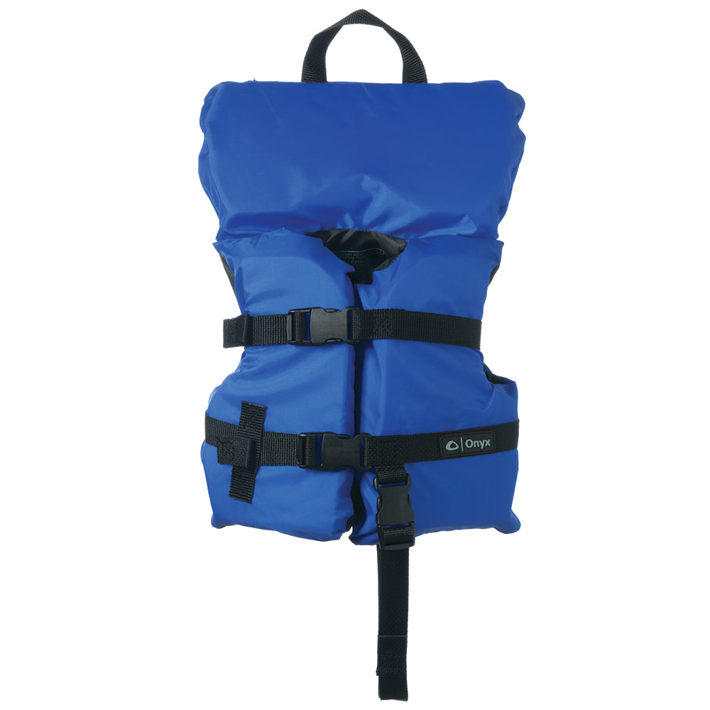 Onyx Nylon General Purpose Life Jacket  InfantChild Under 50lbs  Blue
