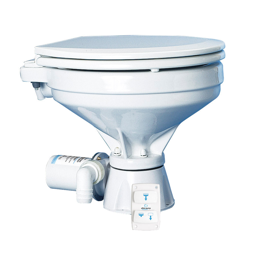 Albin Group Marine Toilet Silent Electric Comfort  12V