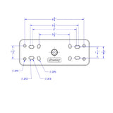 Scotty 163 15 Ball Mount wFishfinder  Universal Mounting Plate
