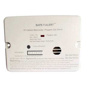 SafeTAlert Combo Carbon Monoxide Propane Alarm  Flush Mount  Mini  White