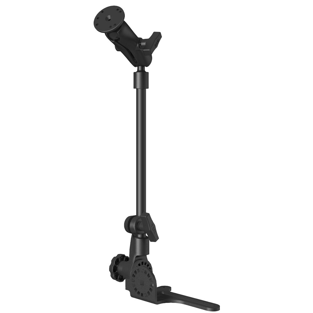 RAM Mount Universal NoDrill RAM POD HDVehicle Mount wDouble Socket Arm  25 Round Base AMPs Hole Pattern