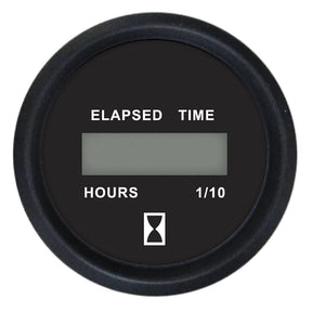 Faria Euro Black 2 Digital Hourmeter Gauge