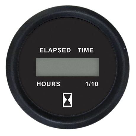 Faria Euro Black 2 Digital Hourmeter Gauge