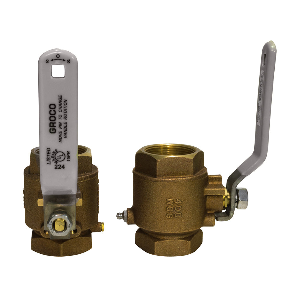 GROCO 112 NPT Bronze InLine Ball Valve