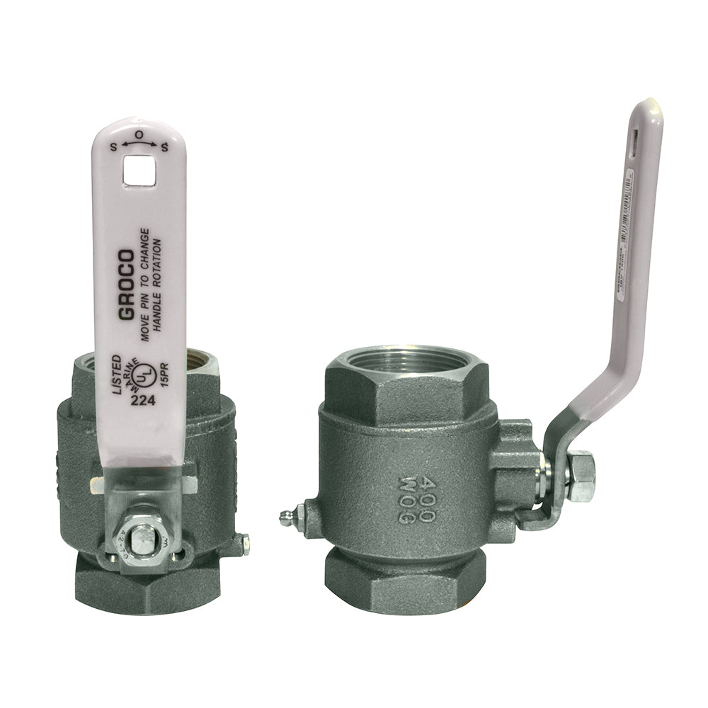 GROCO 12 NPT Stainless Steel InLine Ball Valve