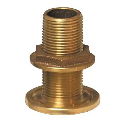 GROCO 1 NPS NPT Combo Bronze ThruHull Fitting wNut