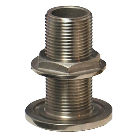 GROCO 34 NPS NPT Combo Stainless Steel ThruHull Fitting wNut