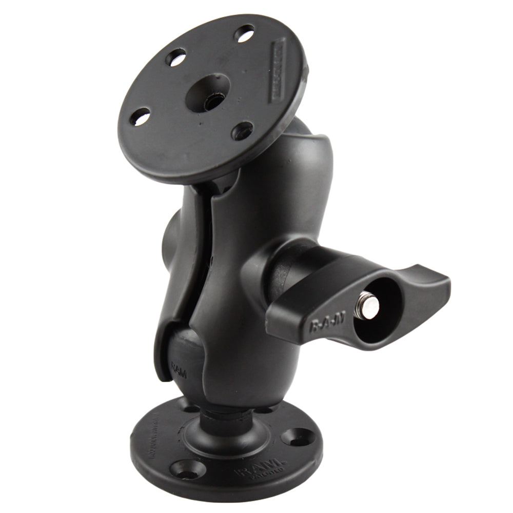 RAM Mount D Size 225 Ball Mount w2 qty 368 Round Plates  Short Length Double Socket Arm
