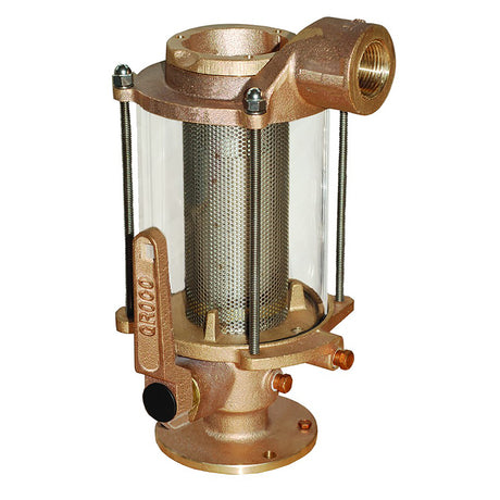 GROCO 114 Ball ValveSeacock  Raw Water Strainer Combo