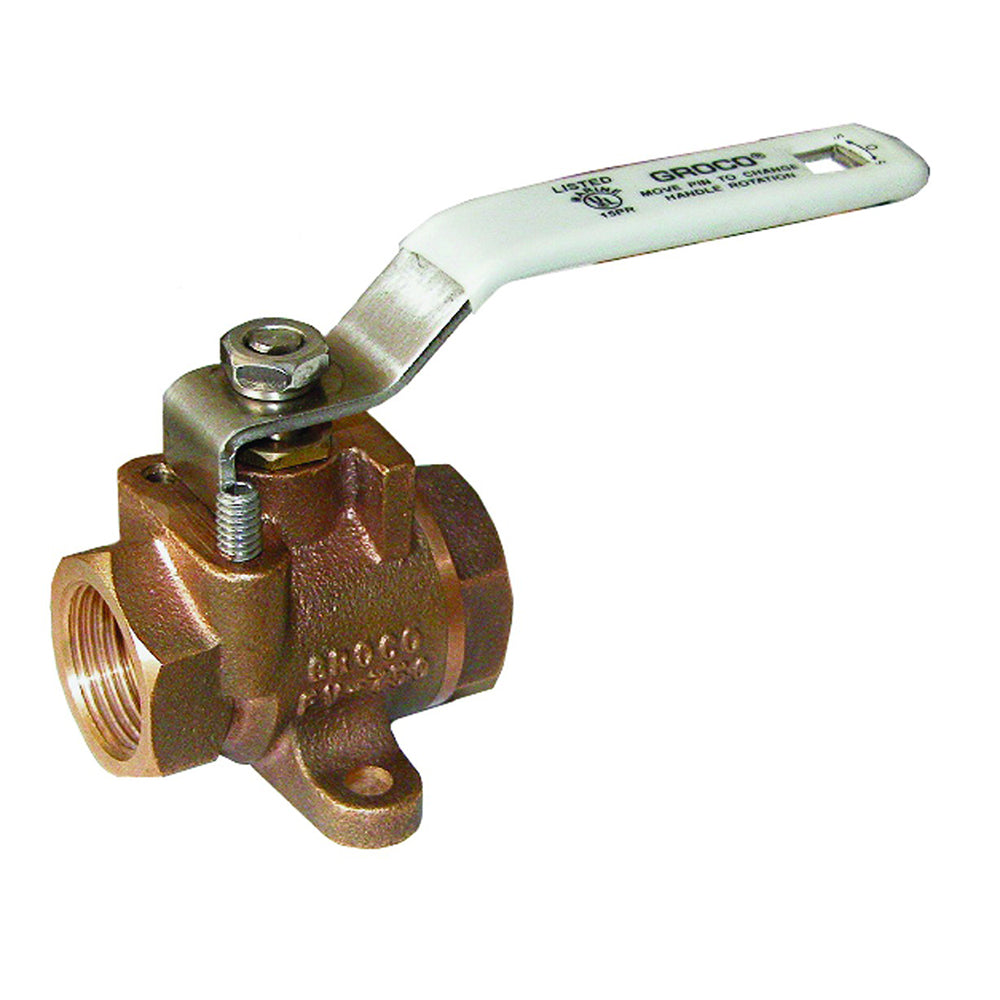 GROCO 12 NPT Bronze Inline Fuel Valve