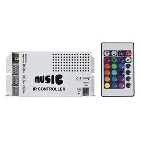 HEISE Sound Activated RGB Controller wIR Remote